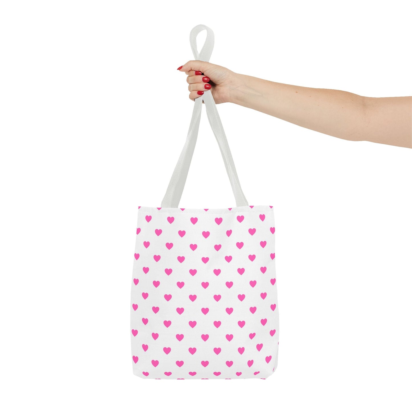 Like&Share Stylish Stripe Tote Bag - Modern Black and Mint Design for Everyday Use Printify
