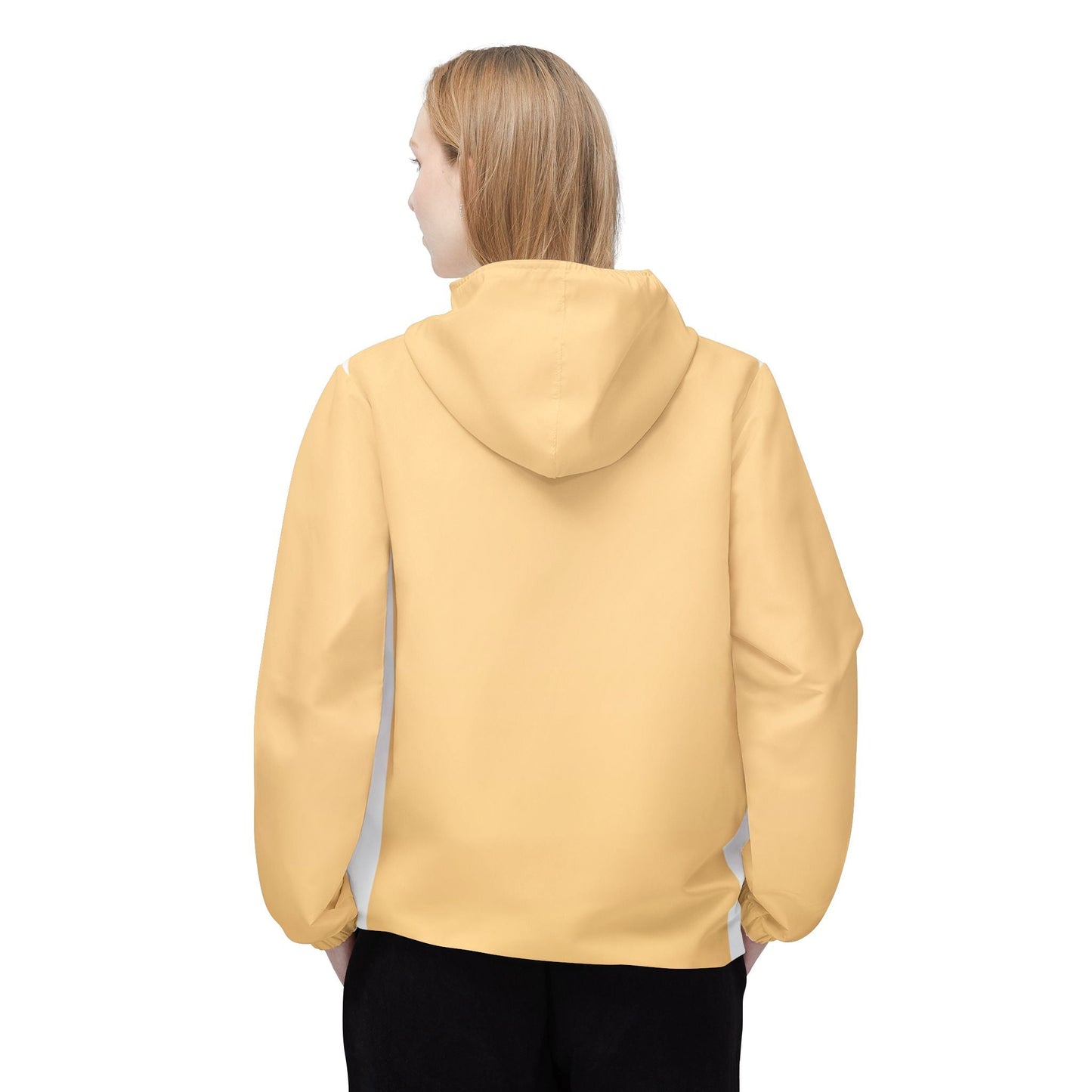 Like a star Lightweight Yellow Windbreaker Jacket for Outdoor Adventures Printify