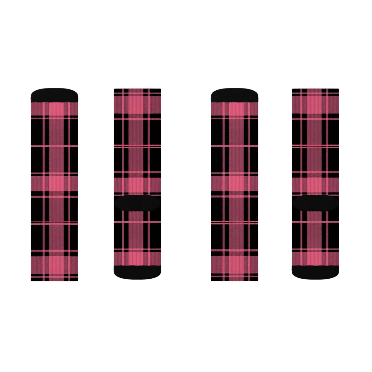 Plaid Pattern Sublimation Socks | Cozy Comfort, Fun Gift, Stylish Accessory, Perfect for Daily Wear, Trendy Sock Collection Printify