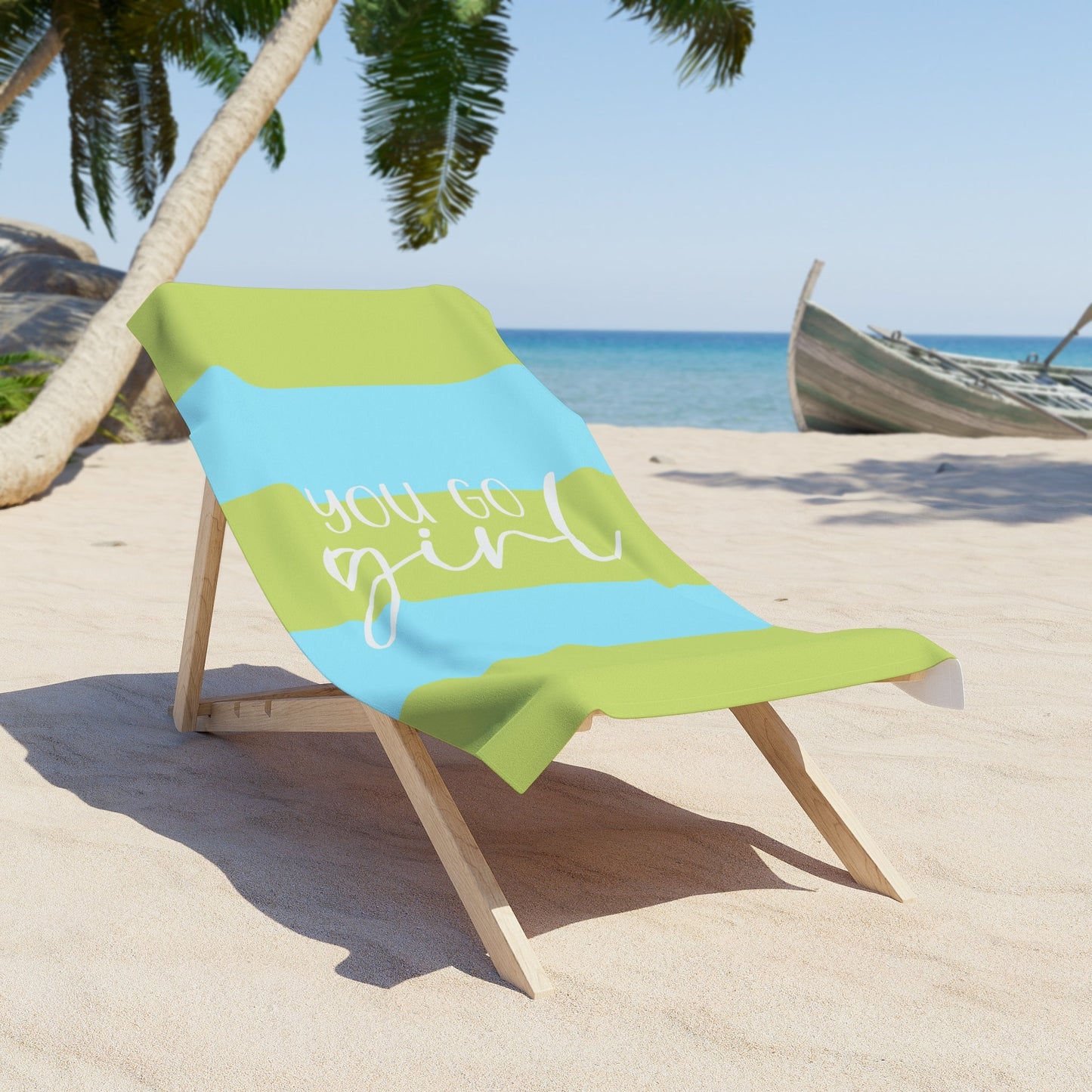 Hot like summer Vibrant Striped Beach Towel – Perfect for Summer Fun Printify