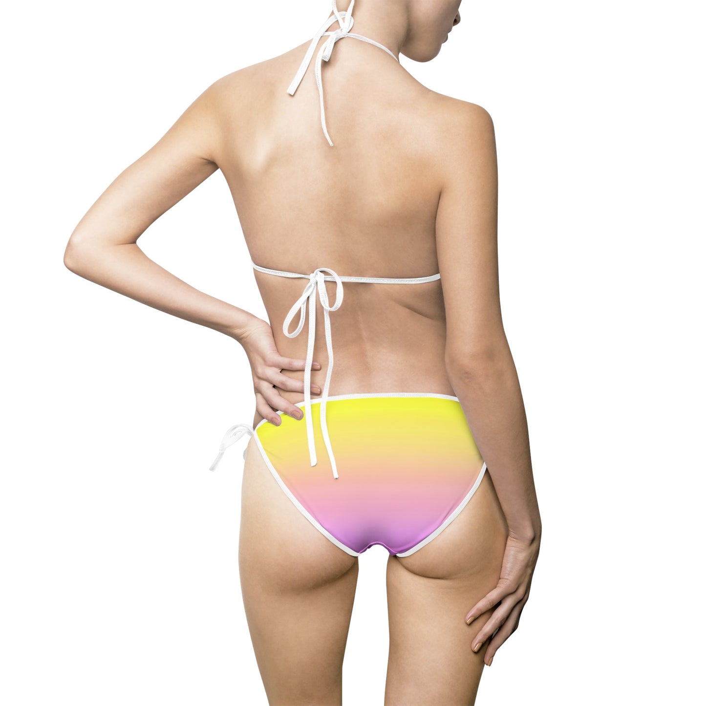 Vibrant Ombre Women's Bikini Swimsuit Printify