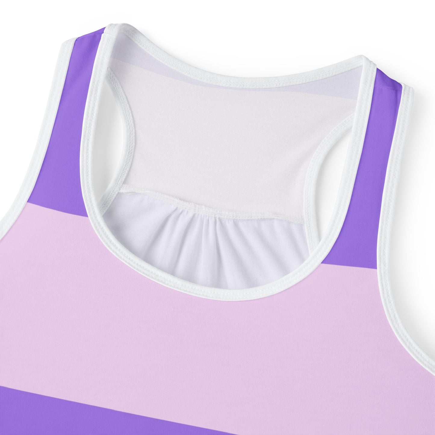 Like&Share Stylish Women's Tank Top - Purple Striped Summer Top