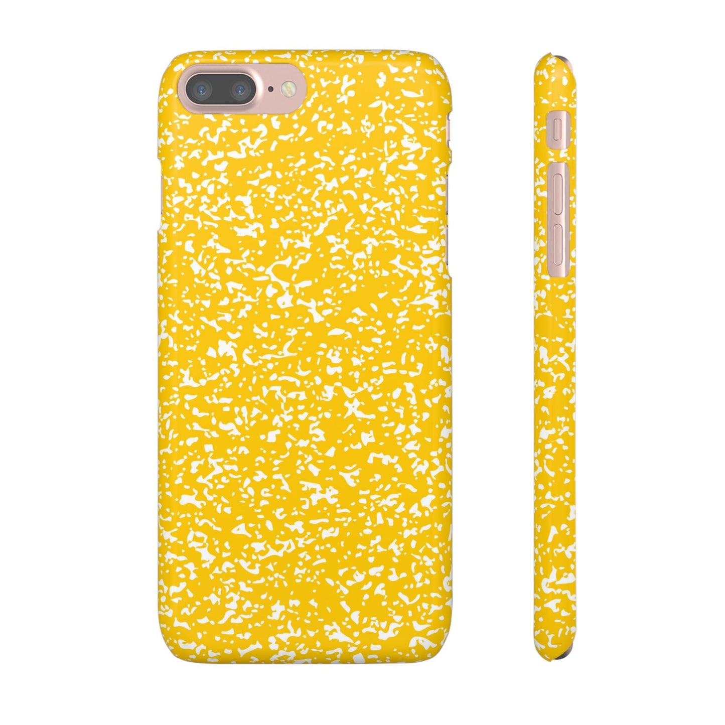Like&Share Vibrant Yellow Snap Case - Fun & Stylish Phone Protection Printify