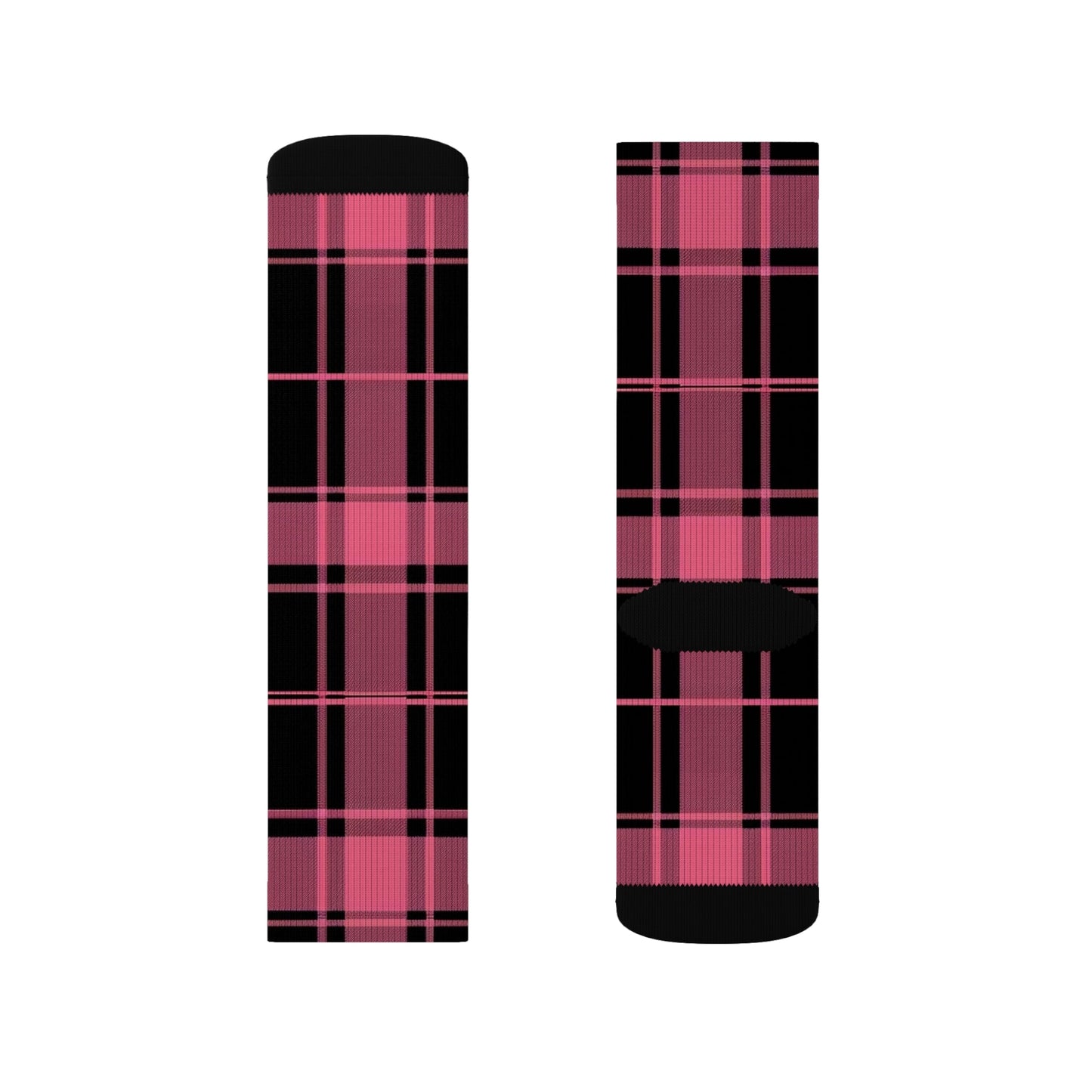 Plaid Pattern Sublimation Socks | Cozy Comfort, Fun Gift, Stylish Accessory, Perfect for Daily Wear, Trendy Sock Collection Printify