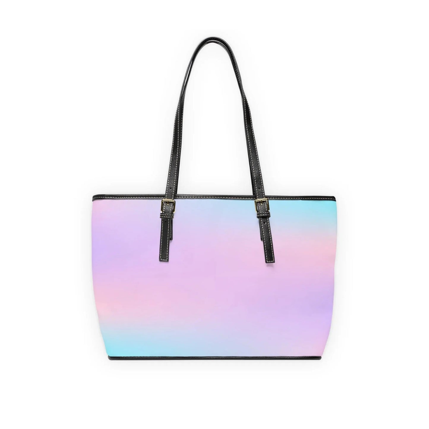 Hot like summer Pastel Gradient PU Leather Shoulder Bag - Stylish Tote for Everyday Use Printify