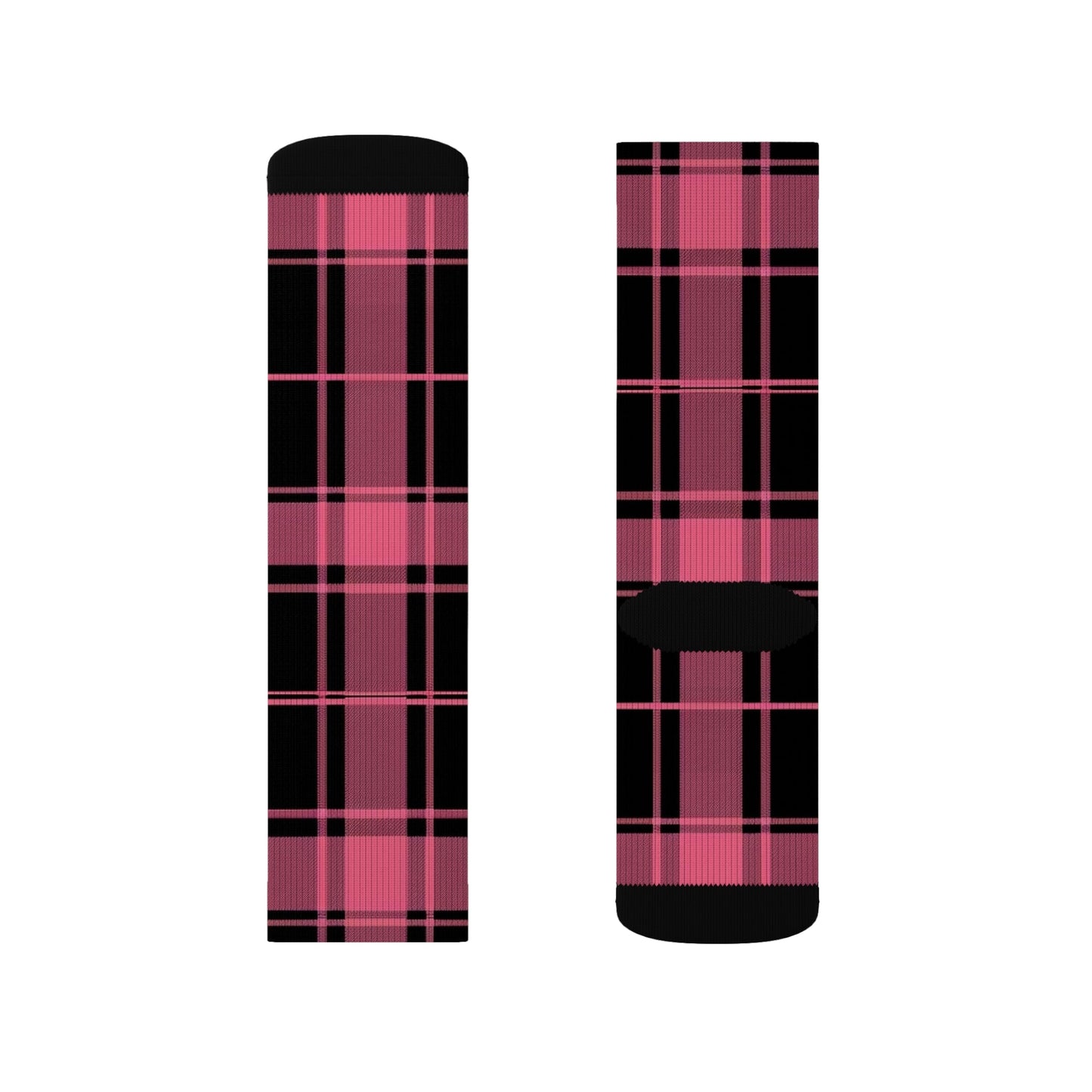 Plaid Pattern Sublimation Socks | Cozy Comfort, Fun Gift, Stylish Accessory, Perfect for Daily Wear, Trendy Sock Collection Printify