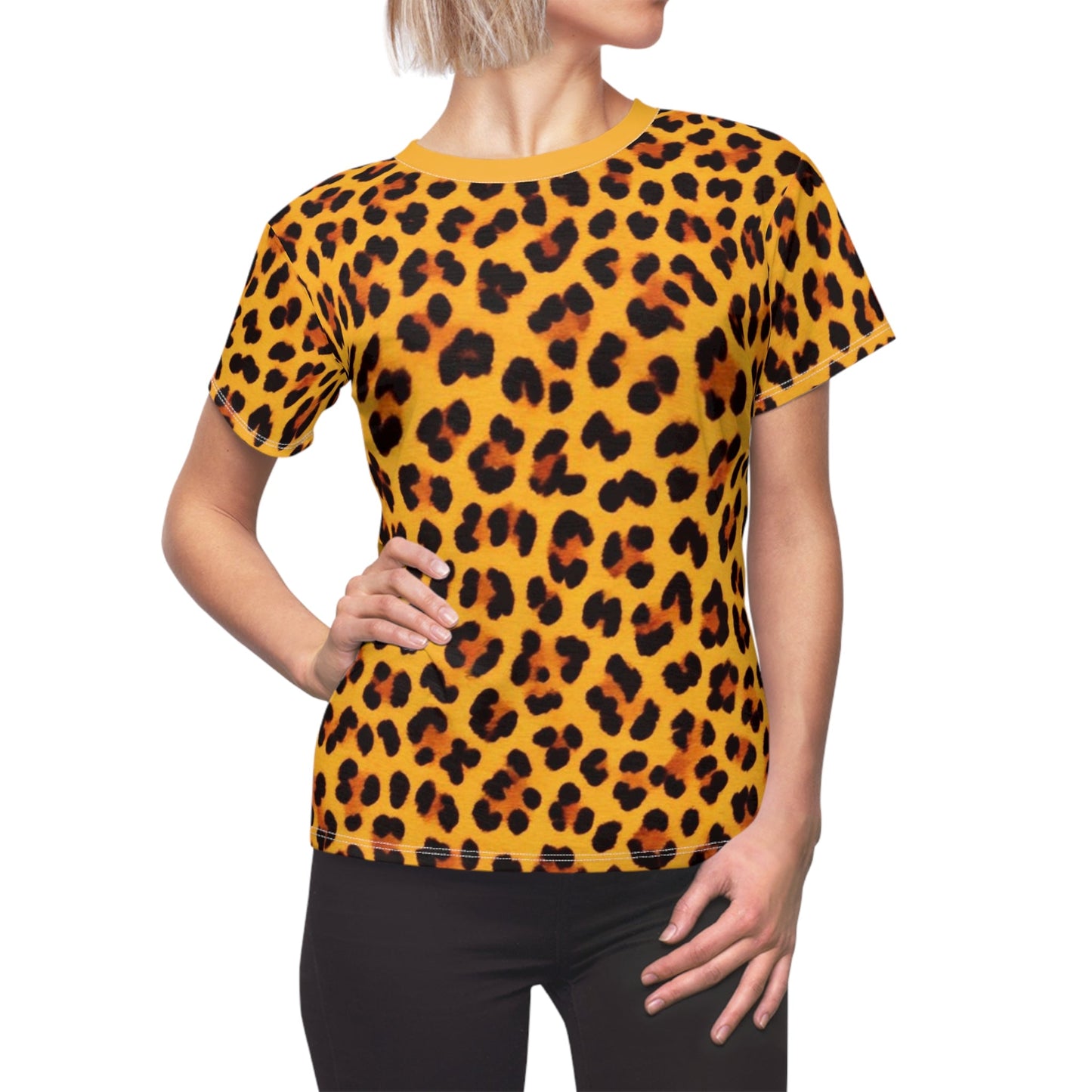 Leopard Print Women's Tee - Wild & Trendy Fashion Top Printify