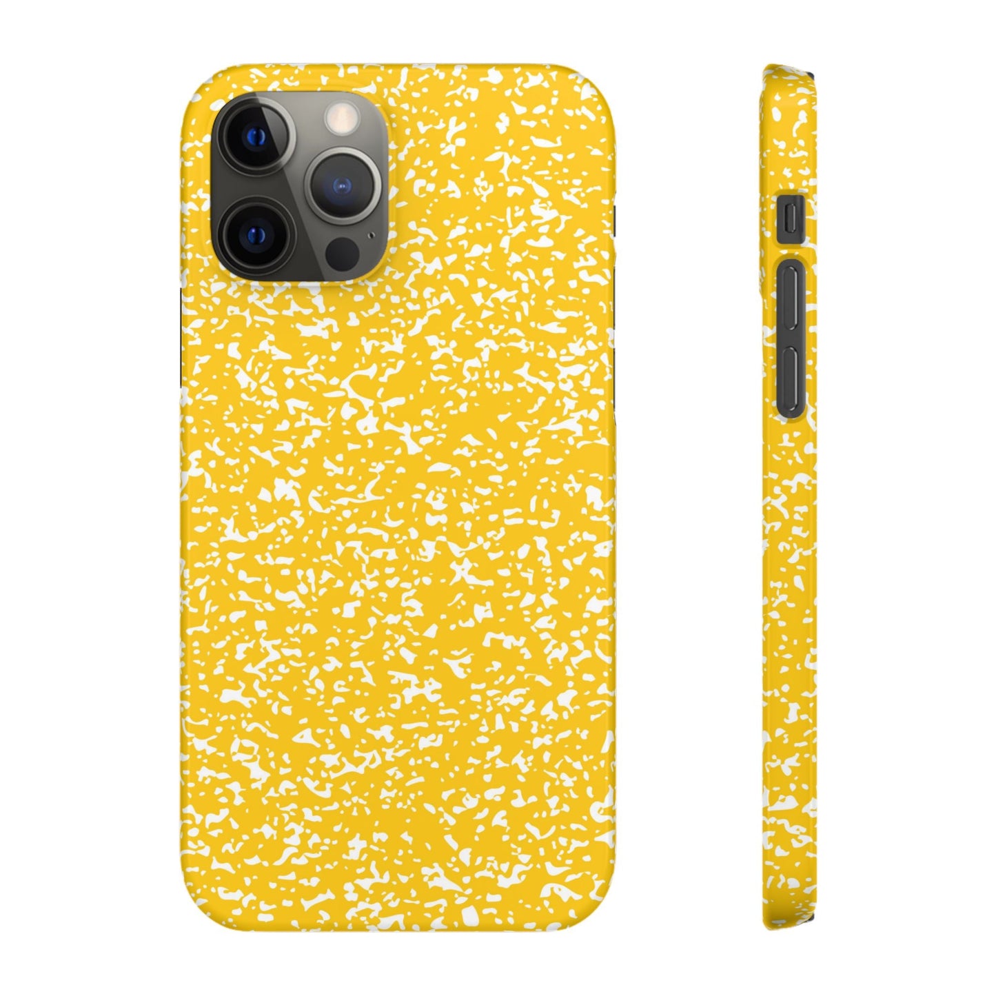 Like&Share Vibrant Yellow Snap Case - Fun & Stylish Phone Protection Printify