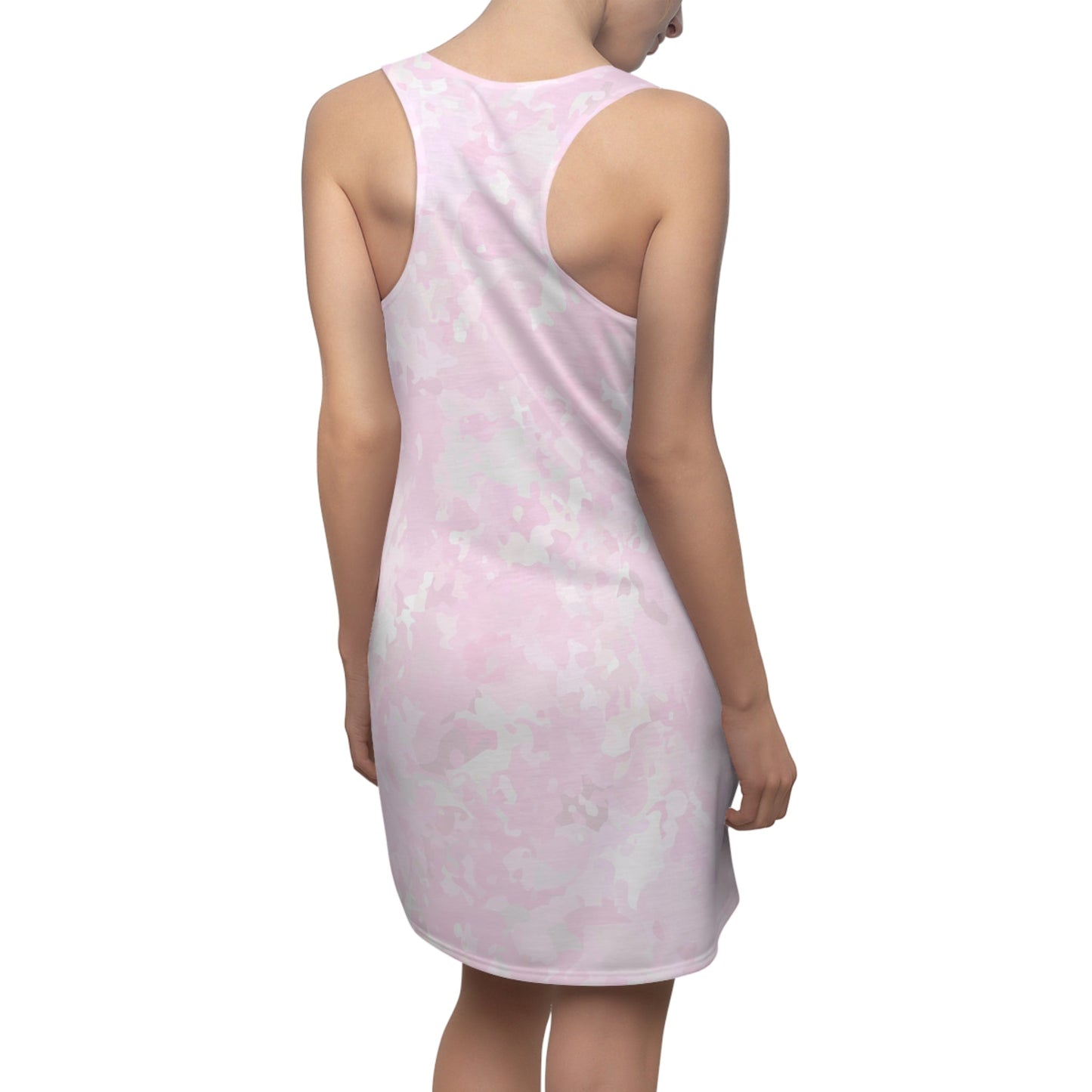 I like pink Chic Pink Camo Racerback Dress - Stylish Summer Essential Printify