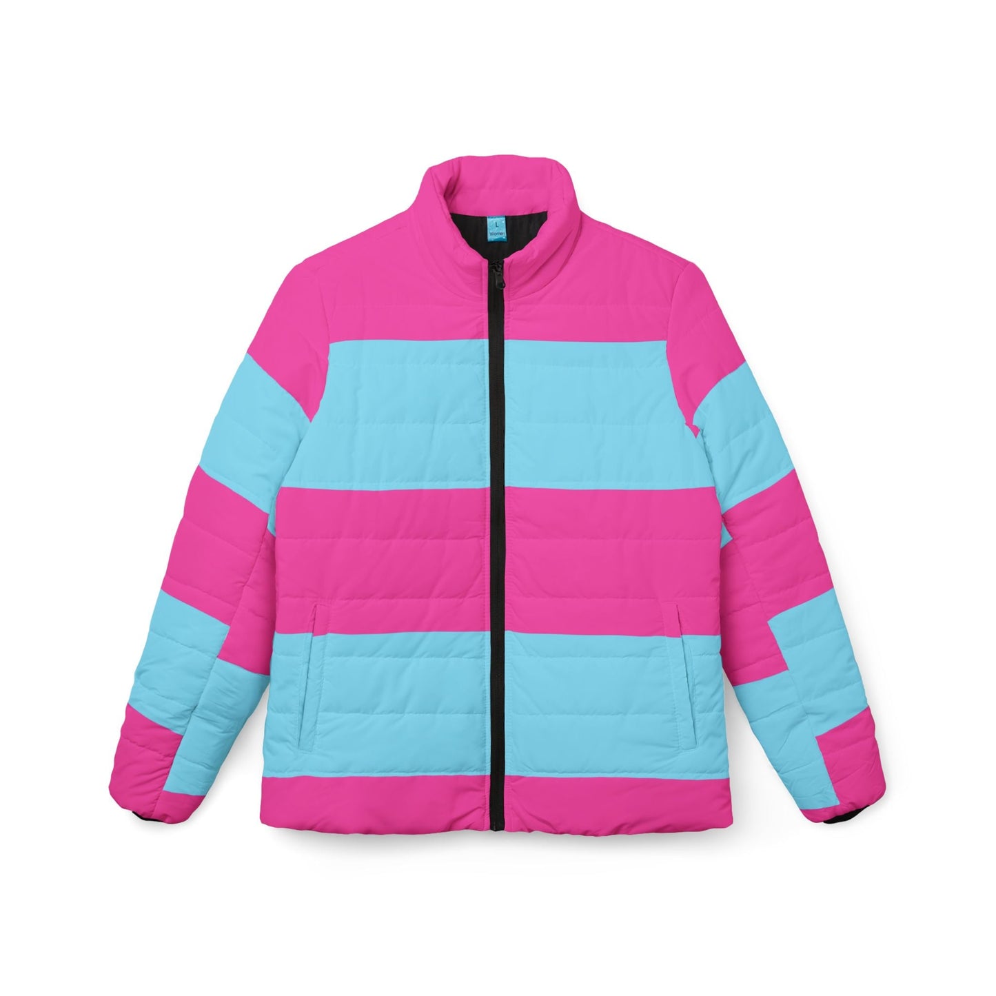 Like a star Stylish Women’s Puffer Jacket - Modern Geometric Design Printify