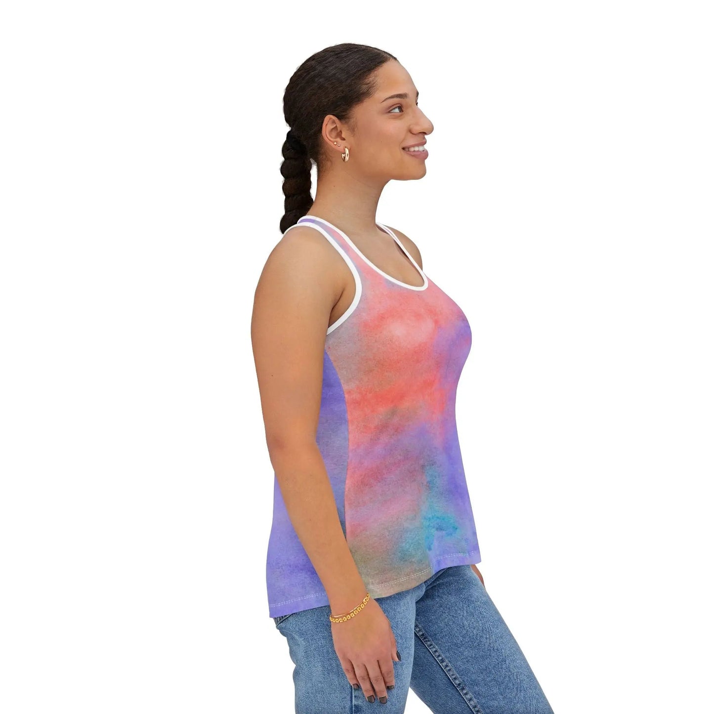 Hot like summer Vibrant Watercolor Women's Tank Top - Perfect for Summer Days Printify