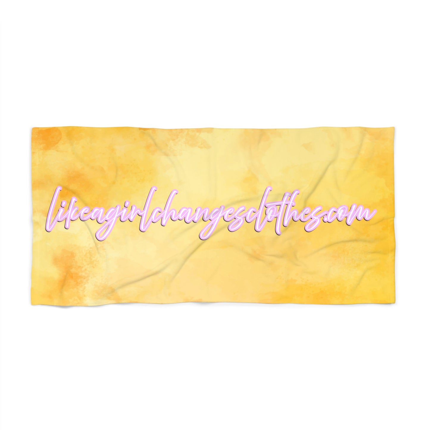 Sunshine Beach Towel - Life a Girl Changes Clothes - Vibrant Summer Vibes