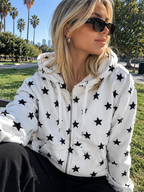 Midnight Stars zip hoodie