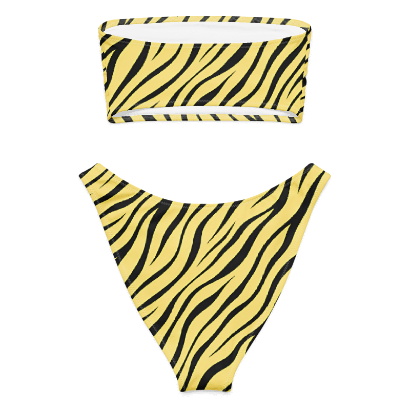 Recycled bandeau bikini