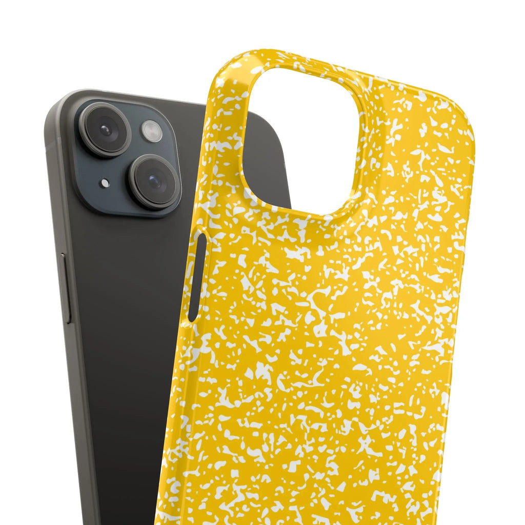 Like&Share Vibrant Yellow Snap Case - Fun & Stylish Phone Protection Printify