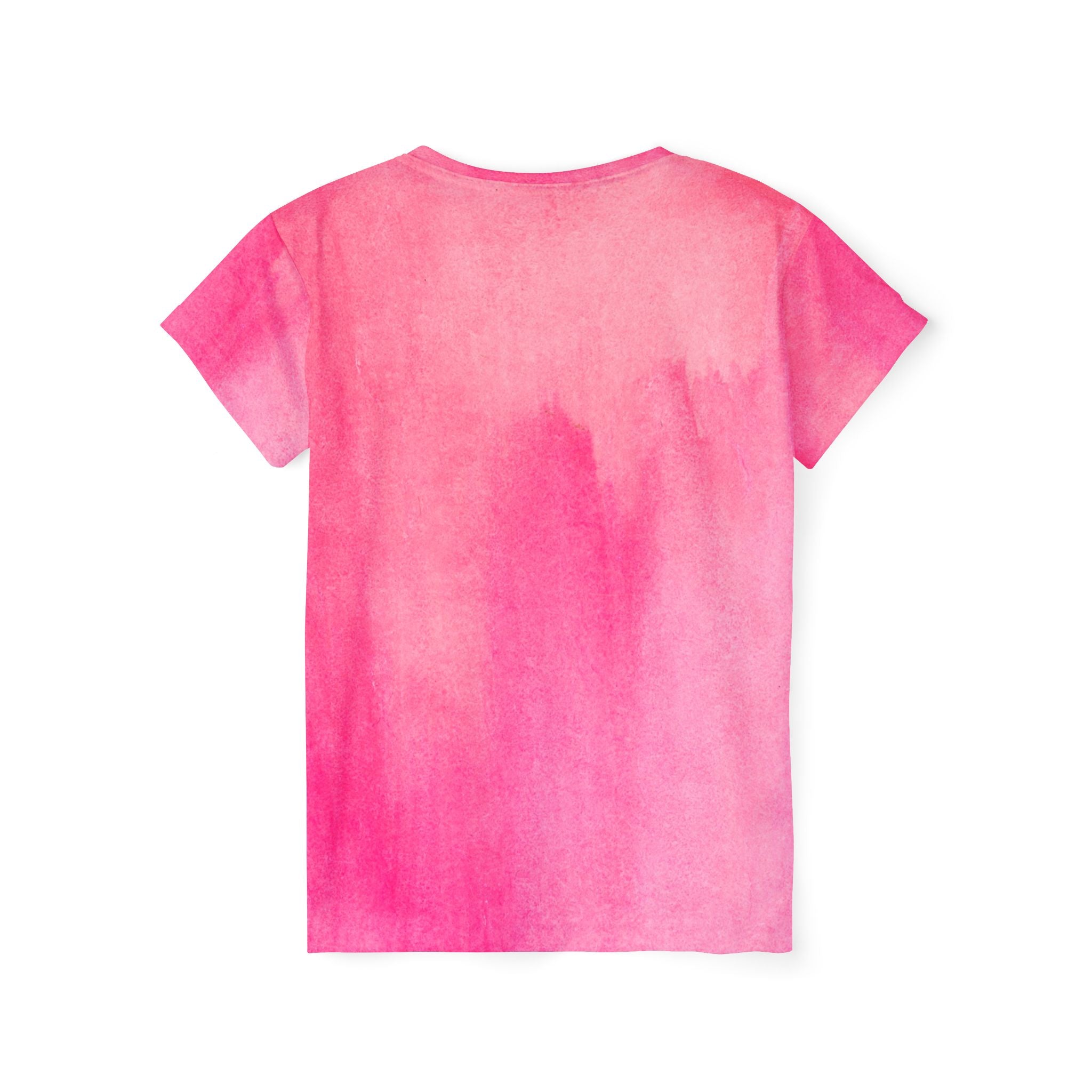 Pink Watercolor Women's Sports Jersey – All-Over Print Athletic Tee