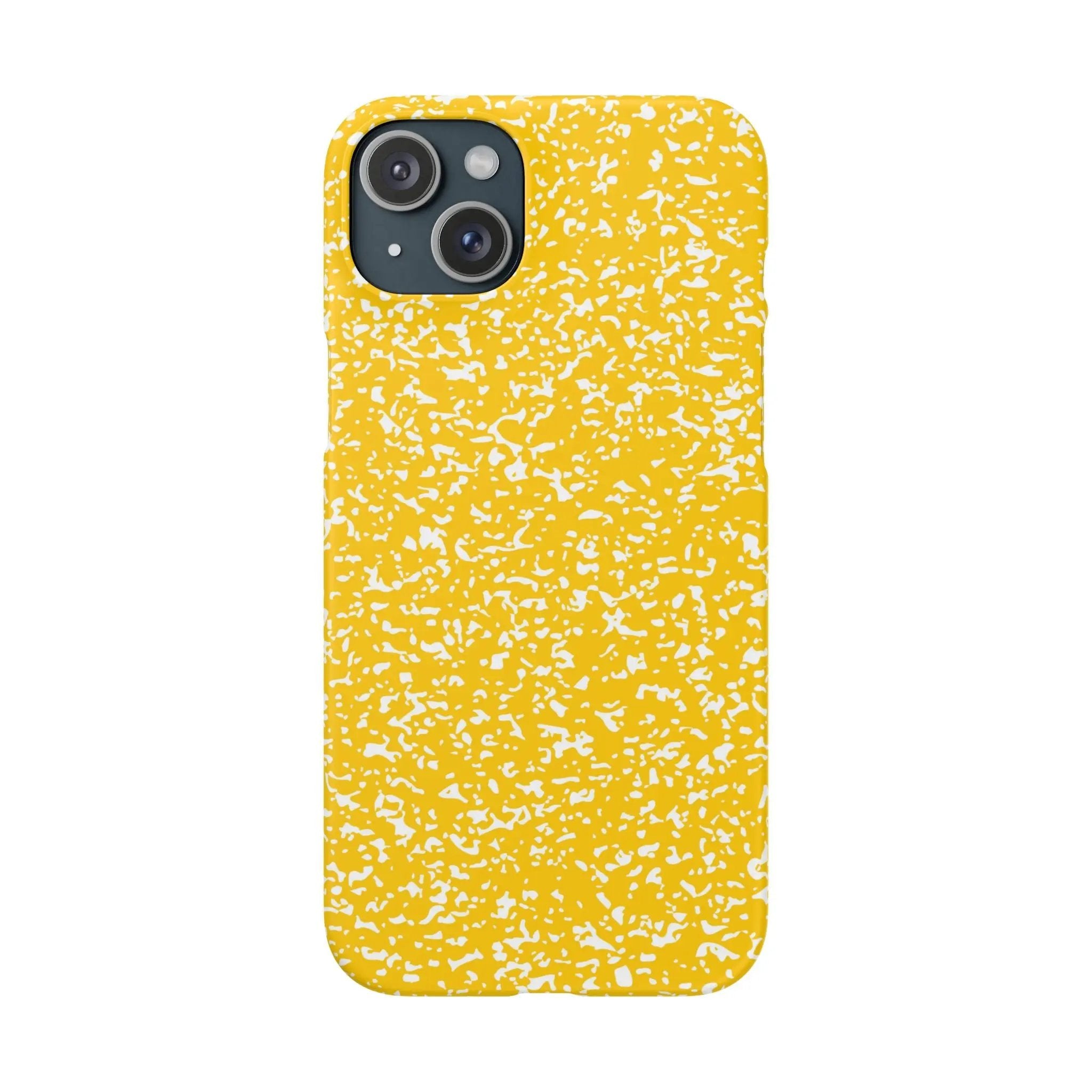 Like&Share Vibrant Yellow Snap Case - Fun & Stylish Phone Protection Printify