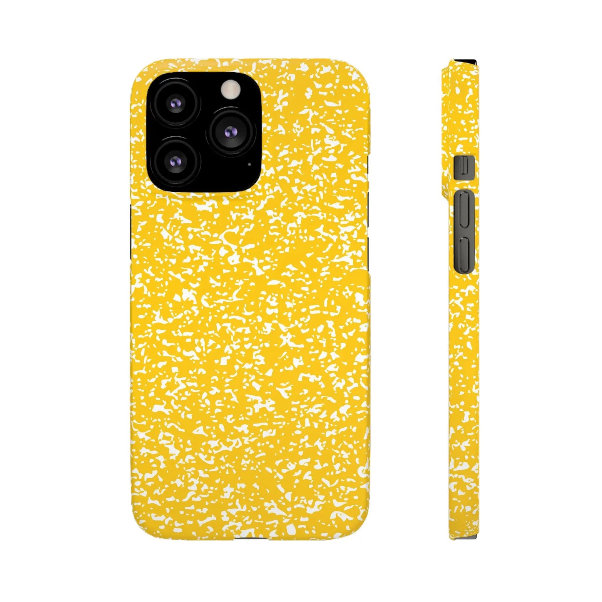Like&Share Vibrant Yellow Snap Case - Fun & Stylish Phone Protection Printify