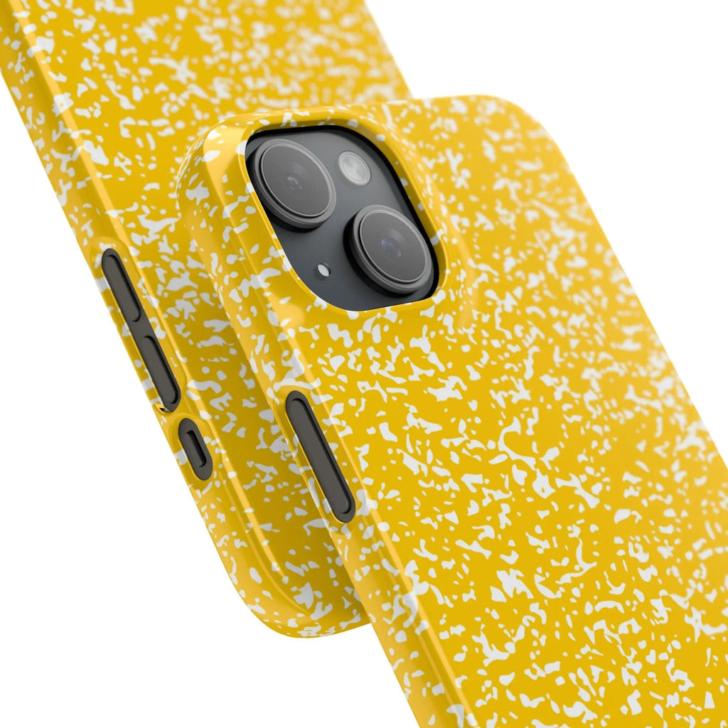 Like&Share Vibrant Yellow Snap Case - Fun & Stylish Phone Protection Printify