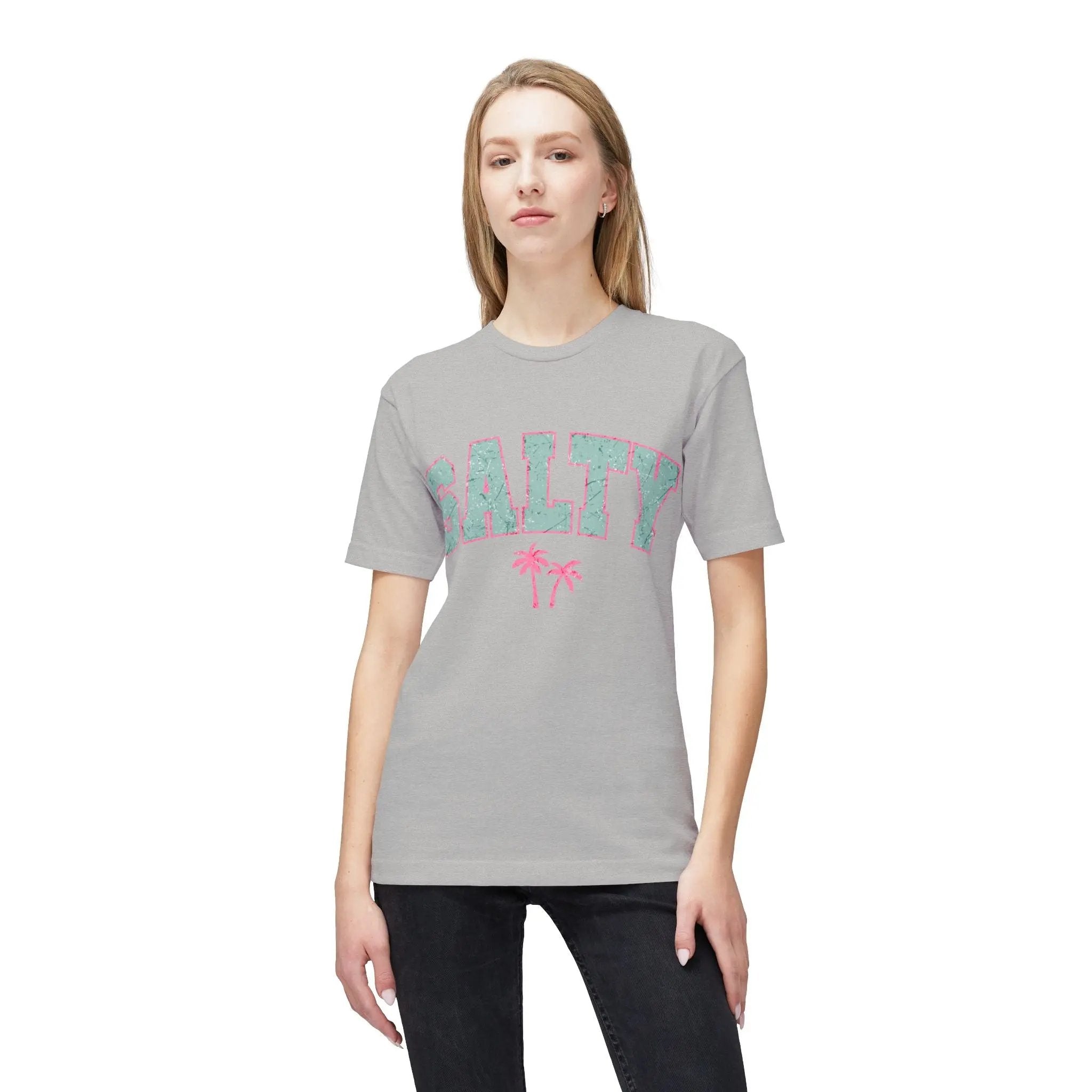 Hot like summer Salty Vibes Unisex Midweight T-Shirt - Beachy Summer Style Printify