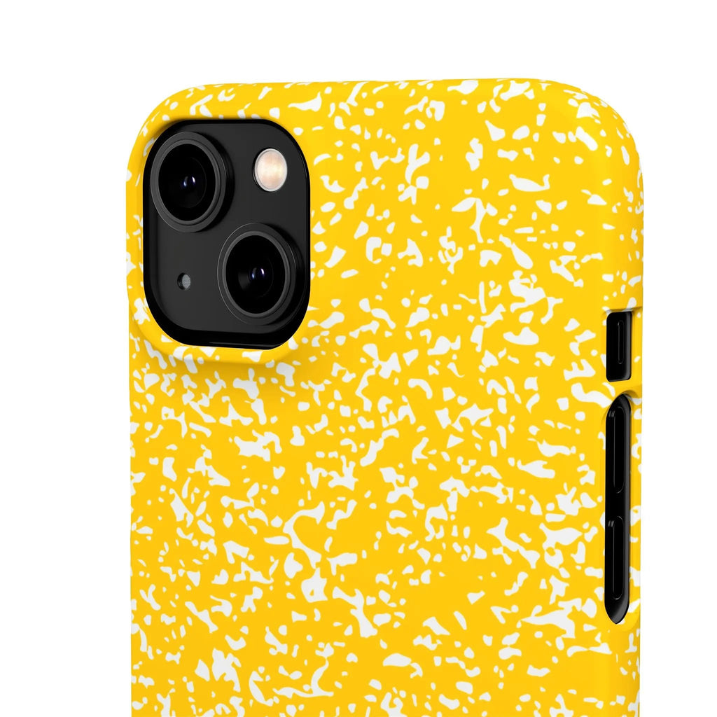 Like&Share Vibrant Yellow Snap Case - Fun & Stylish Phone Protection Printify