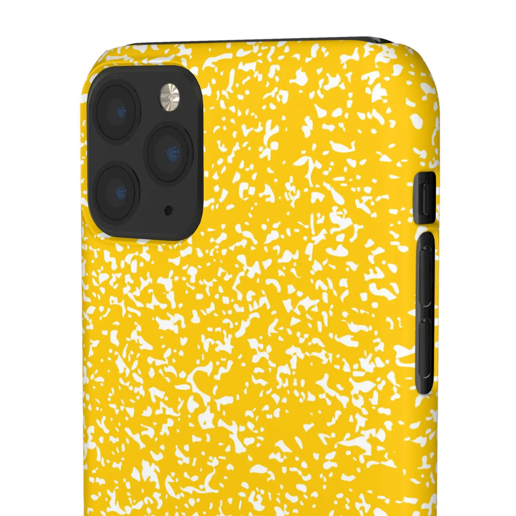 Like&Share Vibrant Yellow Snap Case - Fun & Stylish Phone Protection Printify