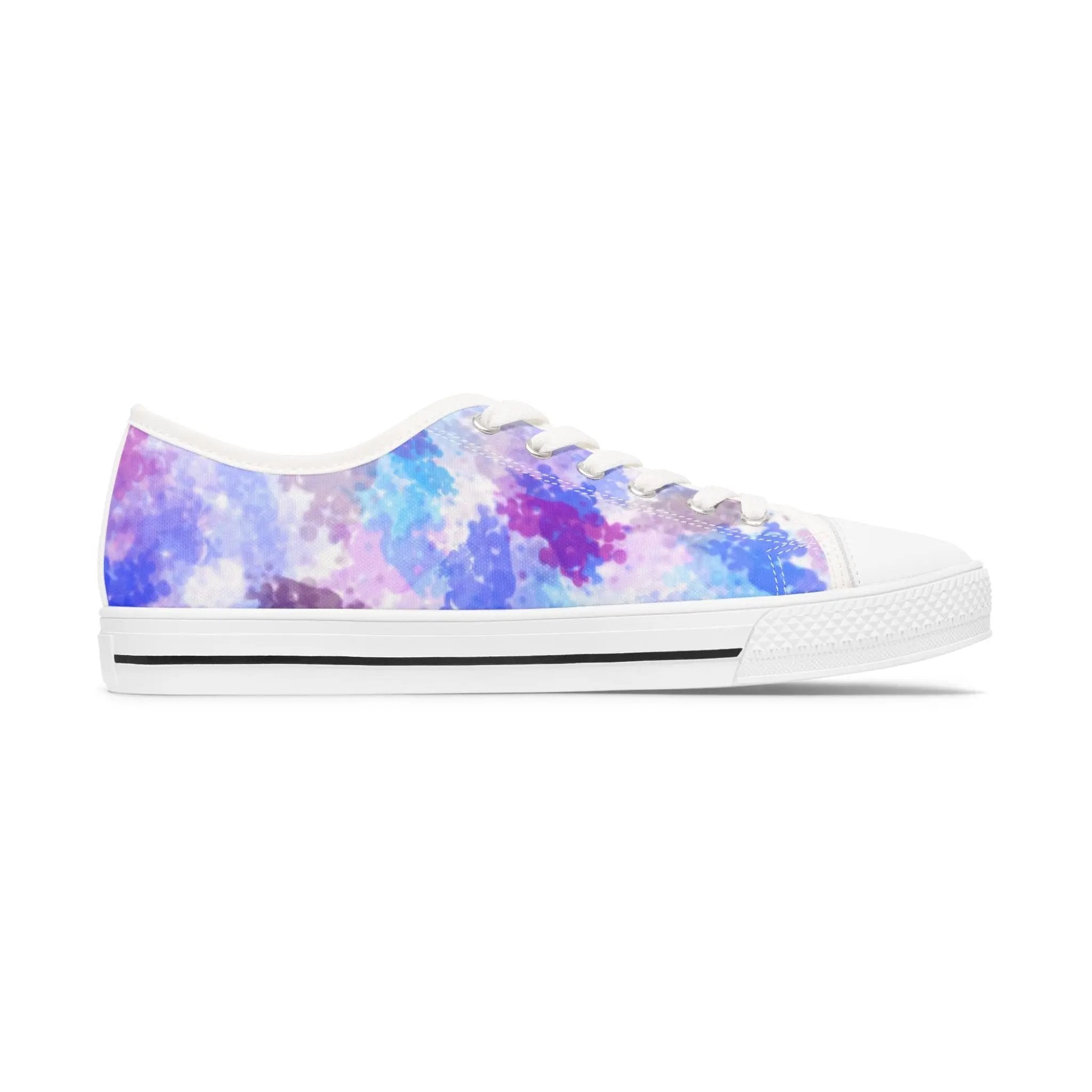 Vibrant Women's Low Top Sneakers - Colorful Abstract Design Printify