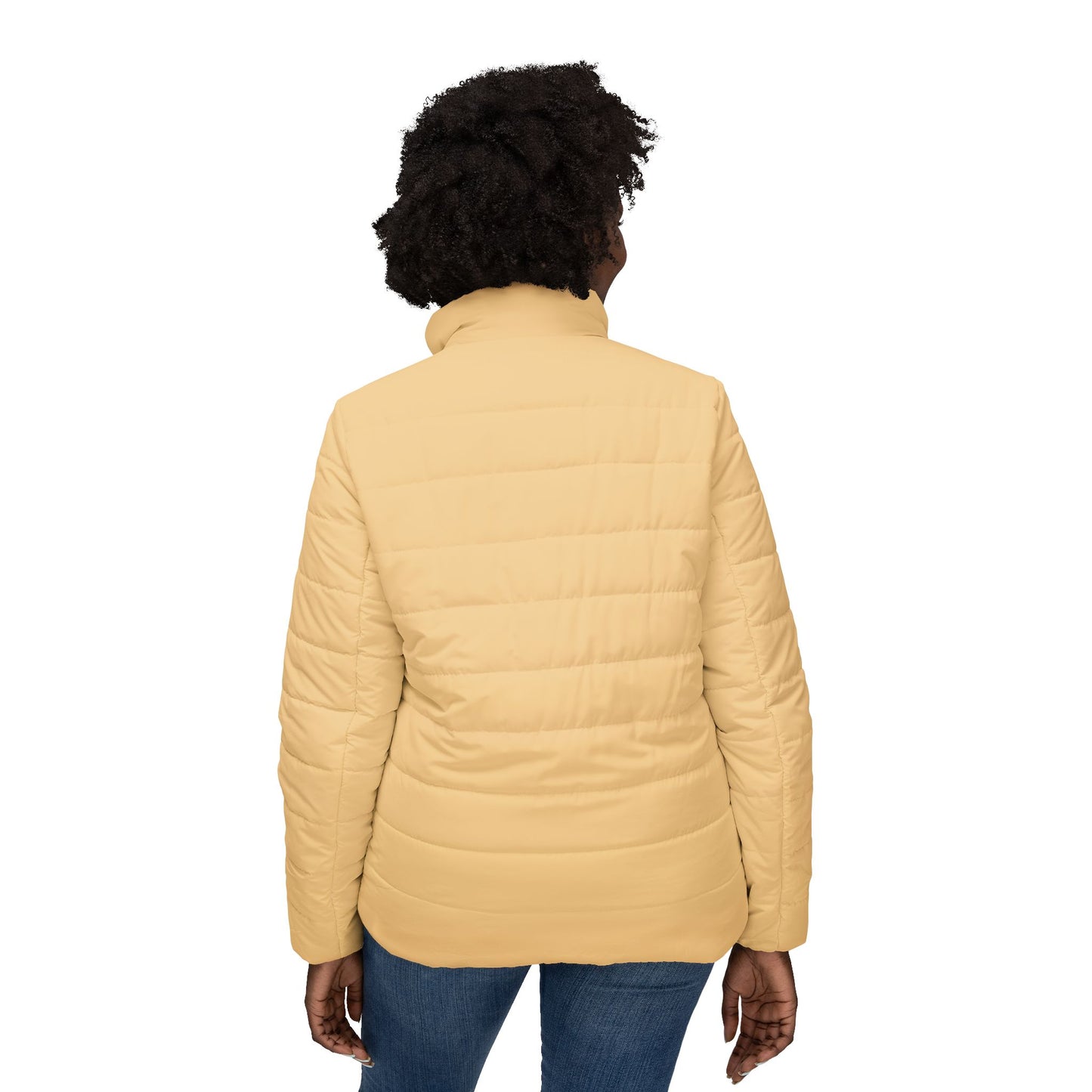 Like a star Cozy Women’s Puffer Jacket - Stylish Yellow Winter Outerwear