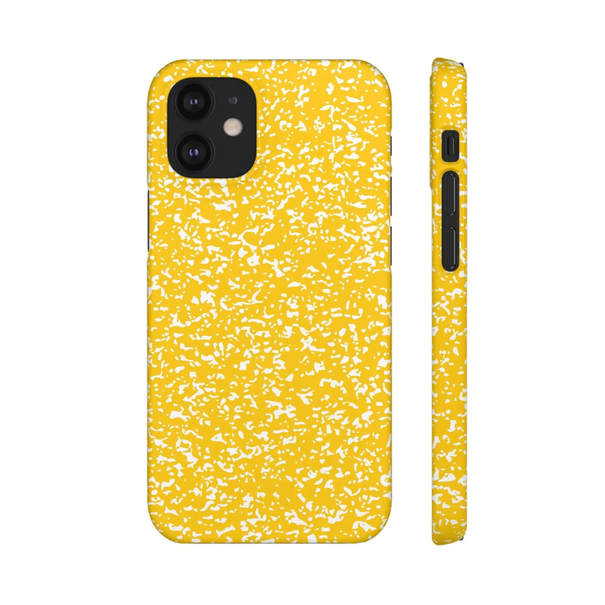 Like&Share Vibrant Yellow Snap Case - Fun & Stylish Phone Protection Printify