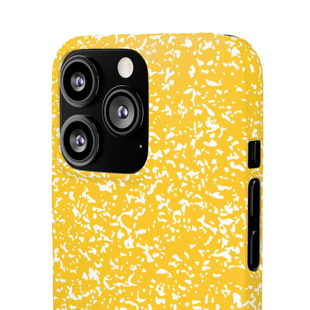Like&Share Vibrant Yellow Snap Case - Fun & Stylish Phone Protection Printify