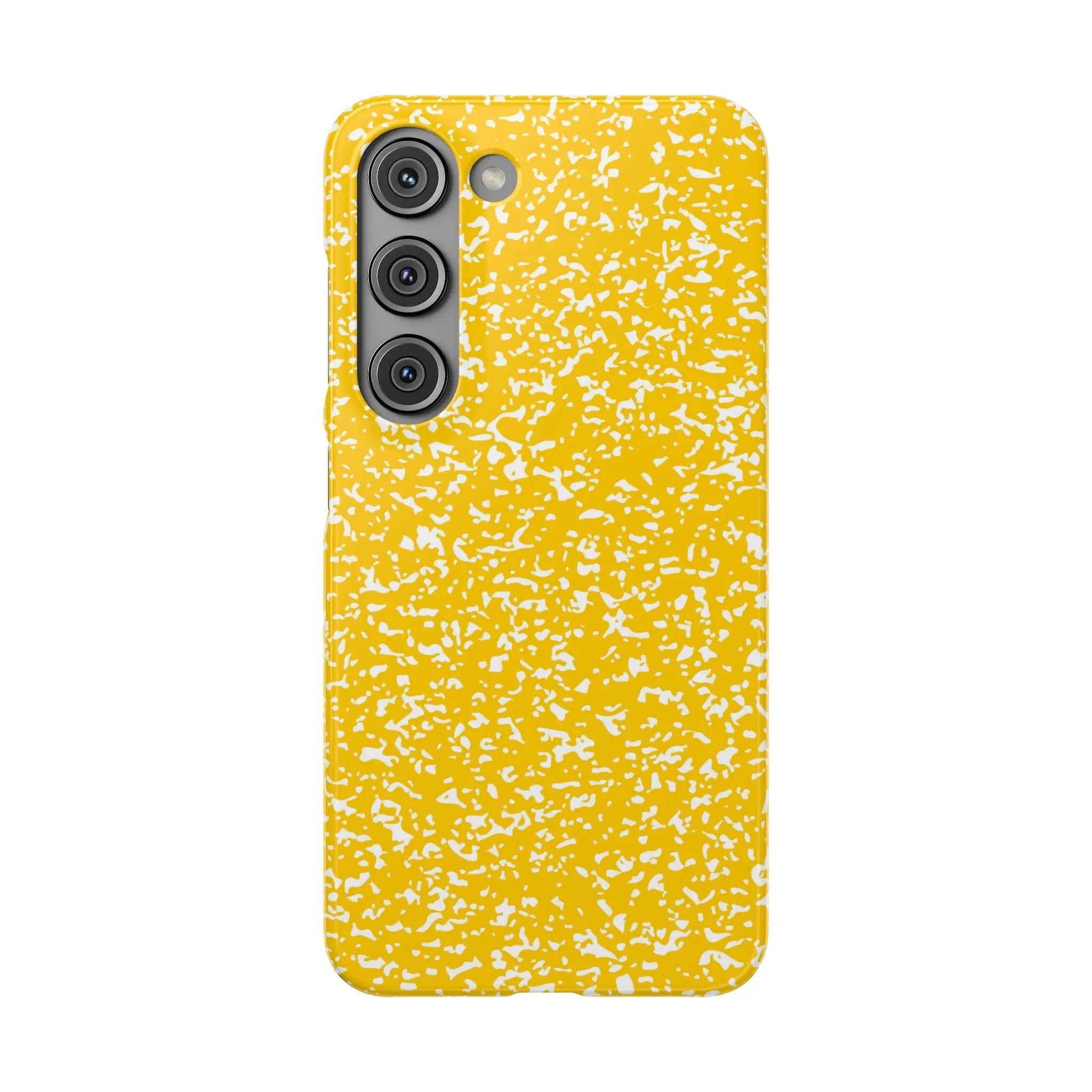 Like&Share Vibrant Yellow Snap Case - Fun & Stylish Phone Protection Printify