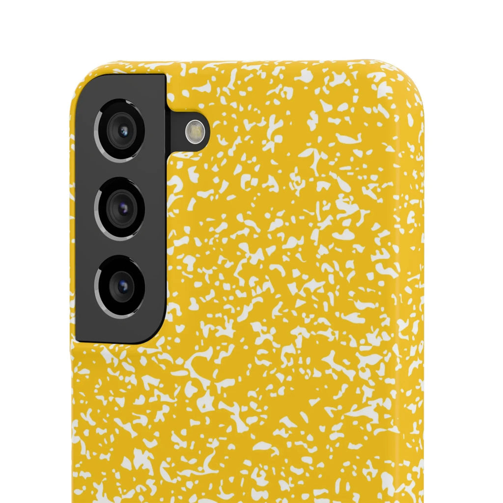 Like&Share Vibrant Yellow Snap Case - Fun & Stylish Phone Protection Printify