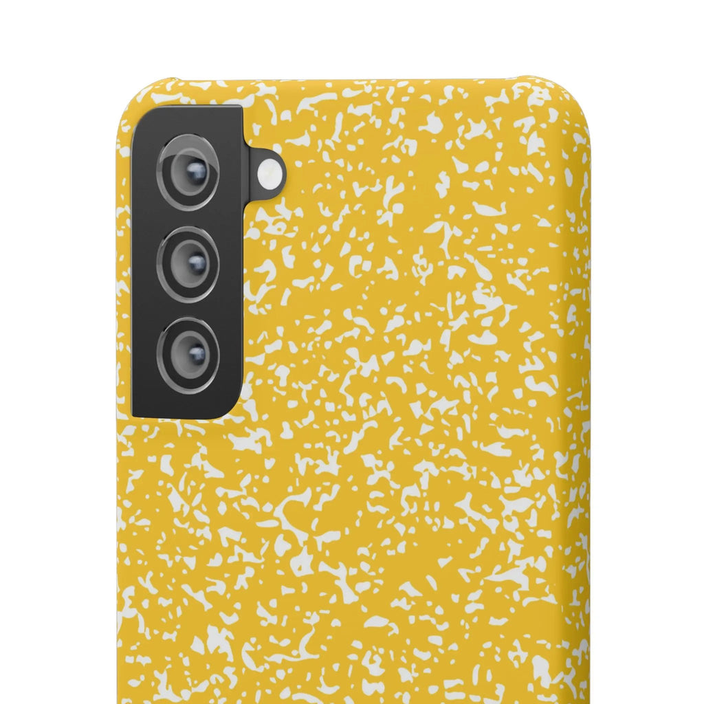 Like&Share Vibrant Yellow Snap Case - Fun & Stylish Phone Protection Printify