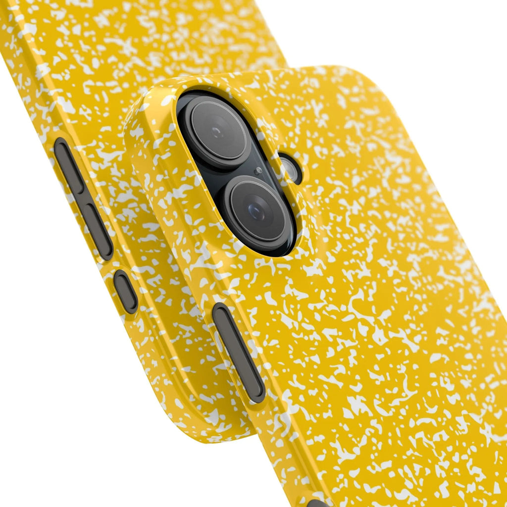 Like&Share Vibrant Yellow Snap Case - Fun & Stylish Phone Protection Printify