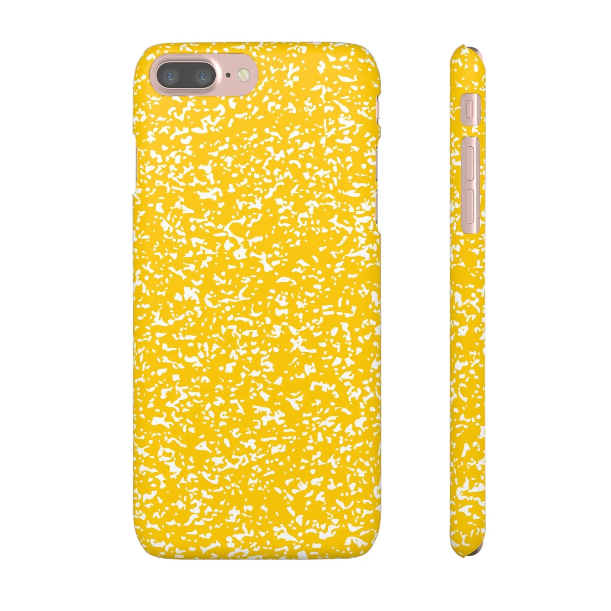 Like&Share Vibrant Yellow Snap Case - Fun & Stylish Phone Protection Printify