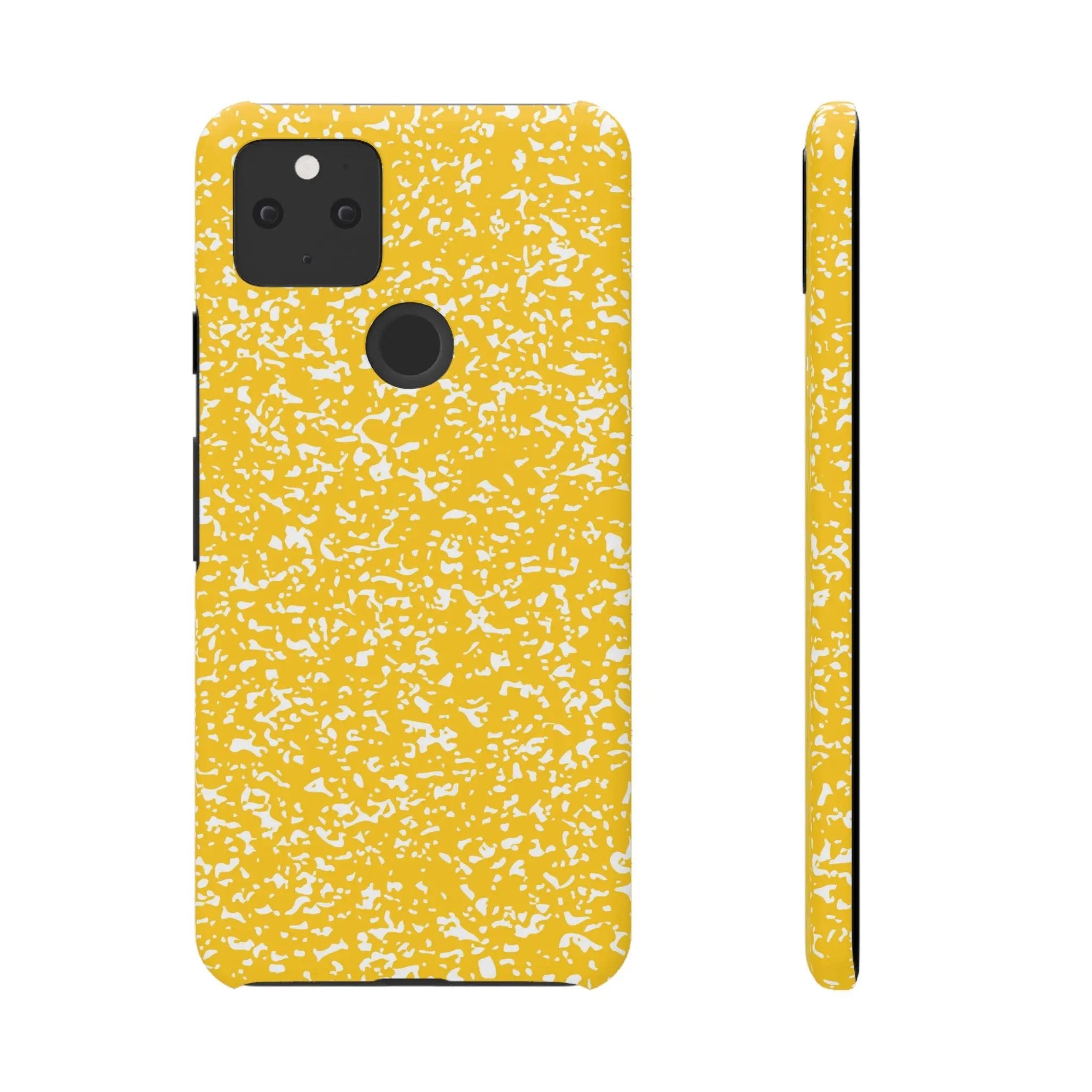 Like&Share Vibrant Yellow Snap Case - Fun & Stylish Phone Protection Printify