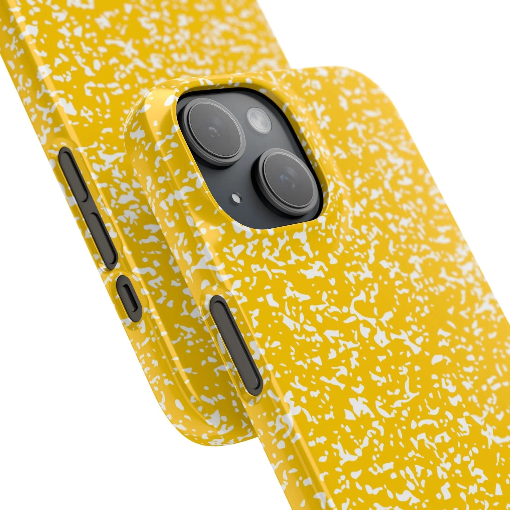 Like&Share Vibrant Yellow Snap Case - Fun & Stylish Phone Protection Printify