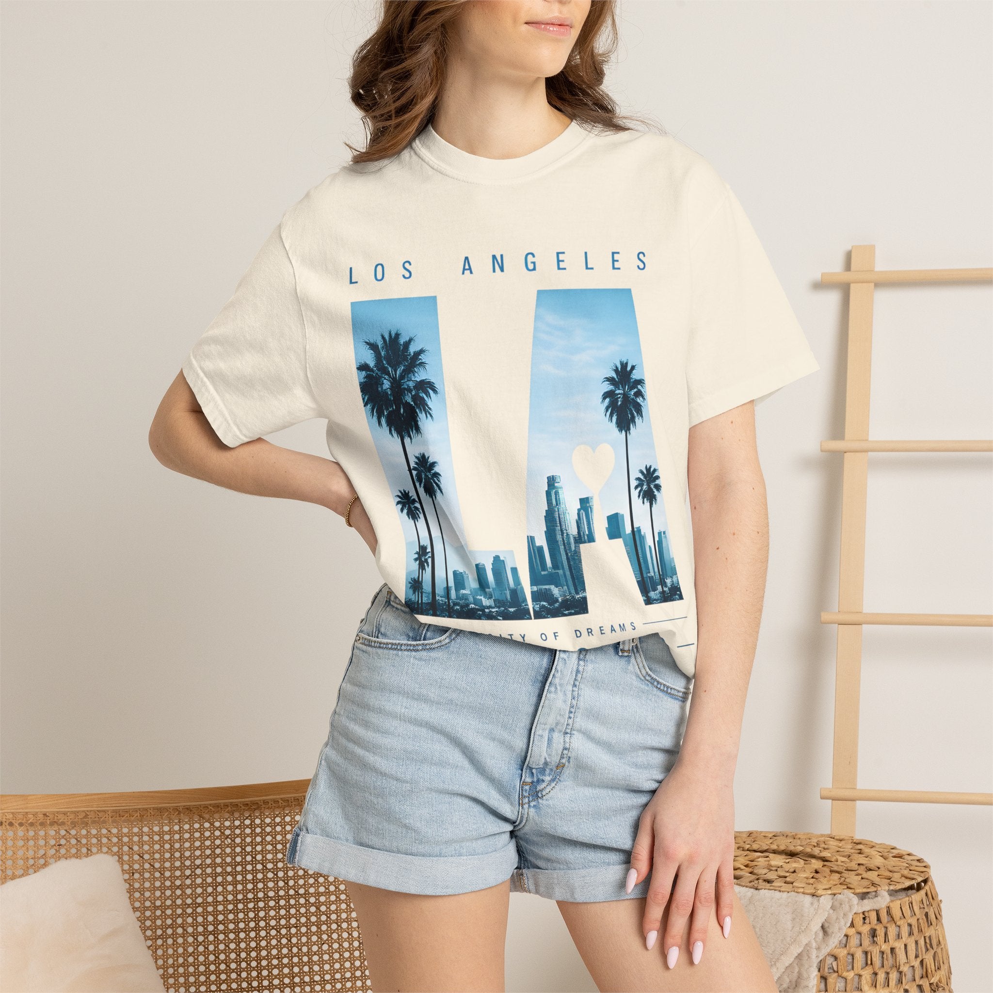 Los Angeles LA Palm Skyline T-Shirt
