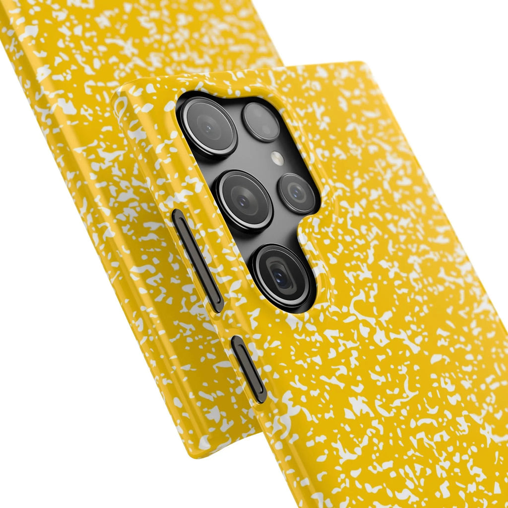 Like&Share Vibrant Yellow Snap Case - Fun & Stylish Phone Protection Printify