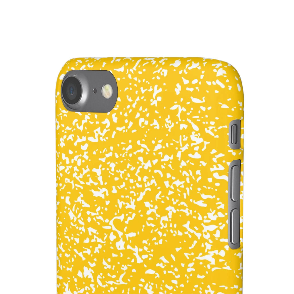 Like&Share Vibrant Yellow Snap Case - Fun & Stylish Phone Protection Printify