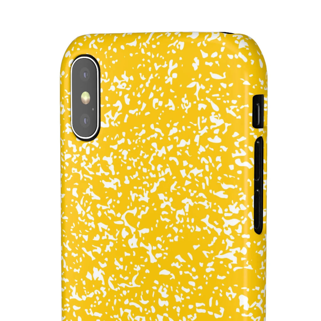 Like&Share Vibrant Yellow Snap Case - Fun & Stylish Phone Protection Printify