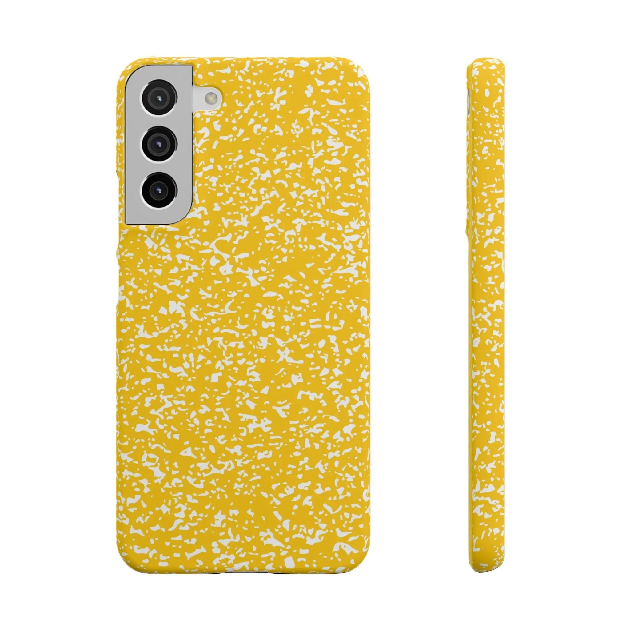 Like&Share Vibrant Yellow Snap Case - Fun & Stylish Phone Protection Printify