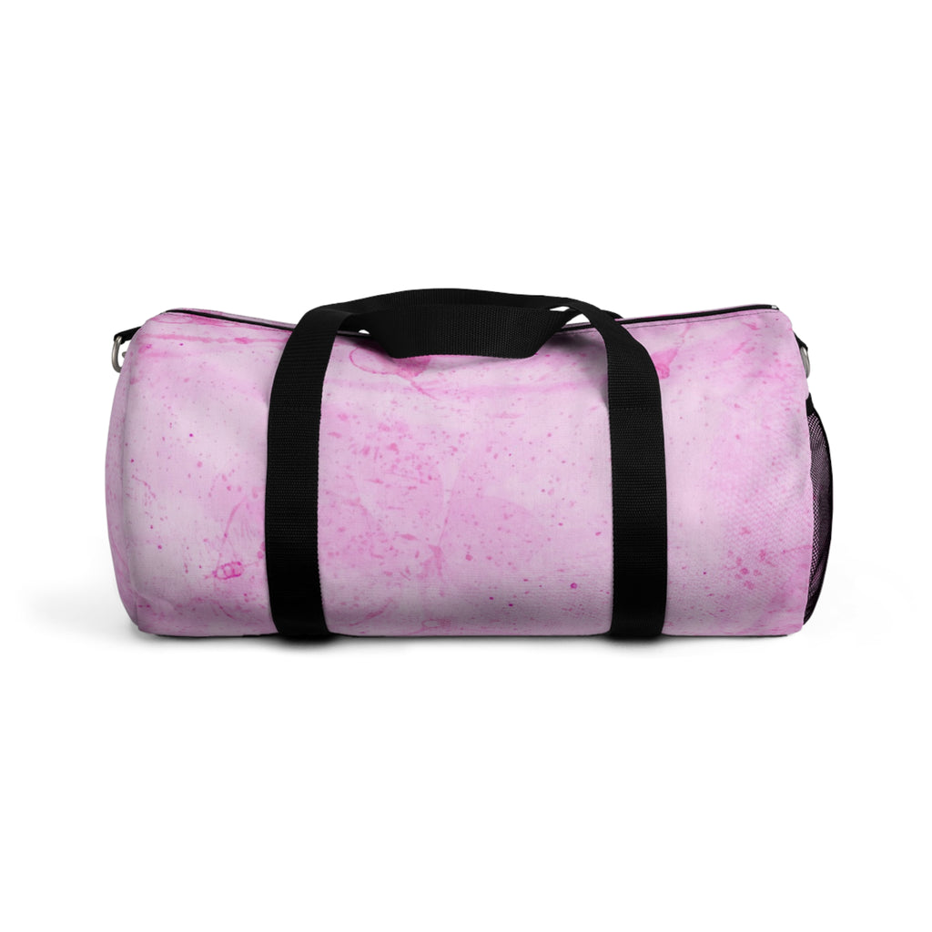 Pink Marble Duffel Bag — Lightweight Travel & Gym Bag