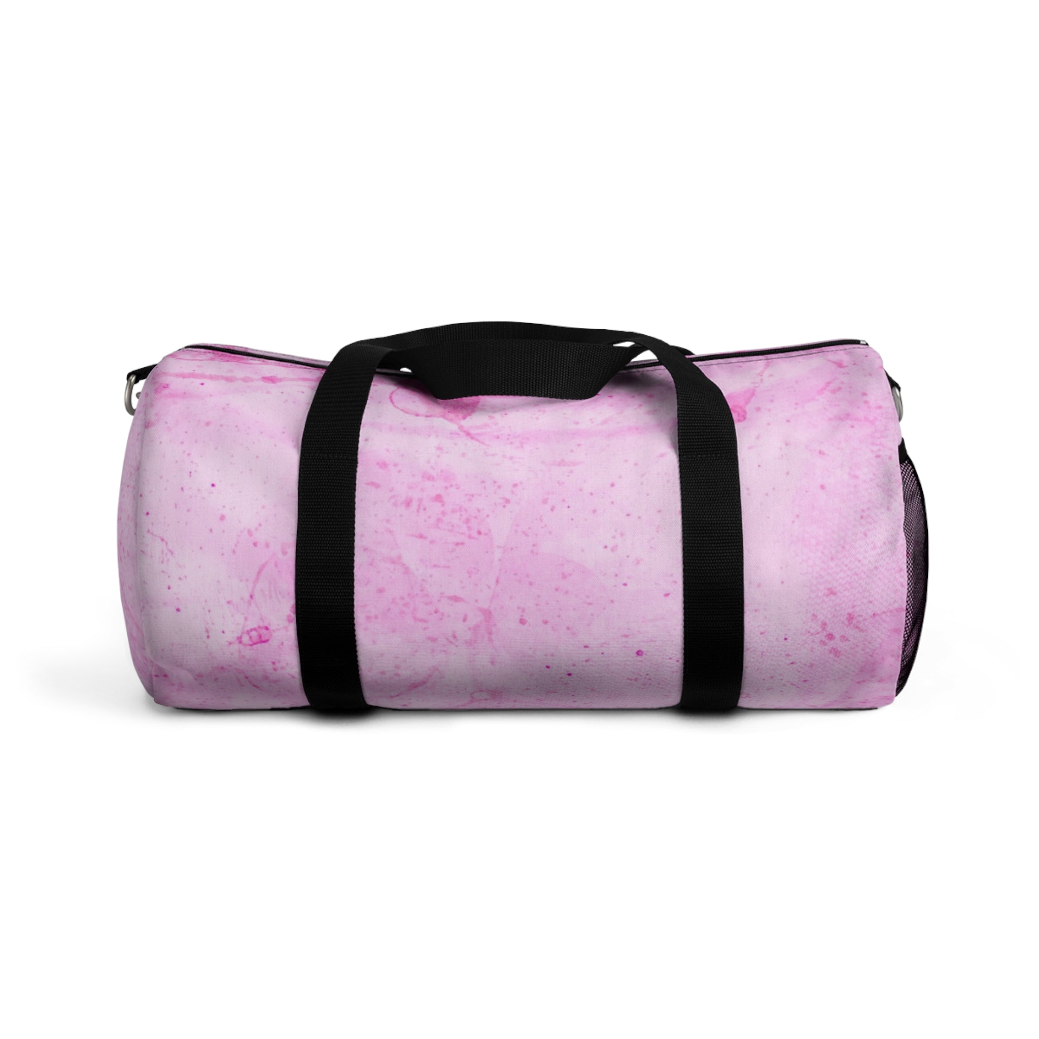 Pink Marble Duffel Bag — Lightweight Travel & Gym Bag