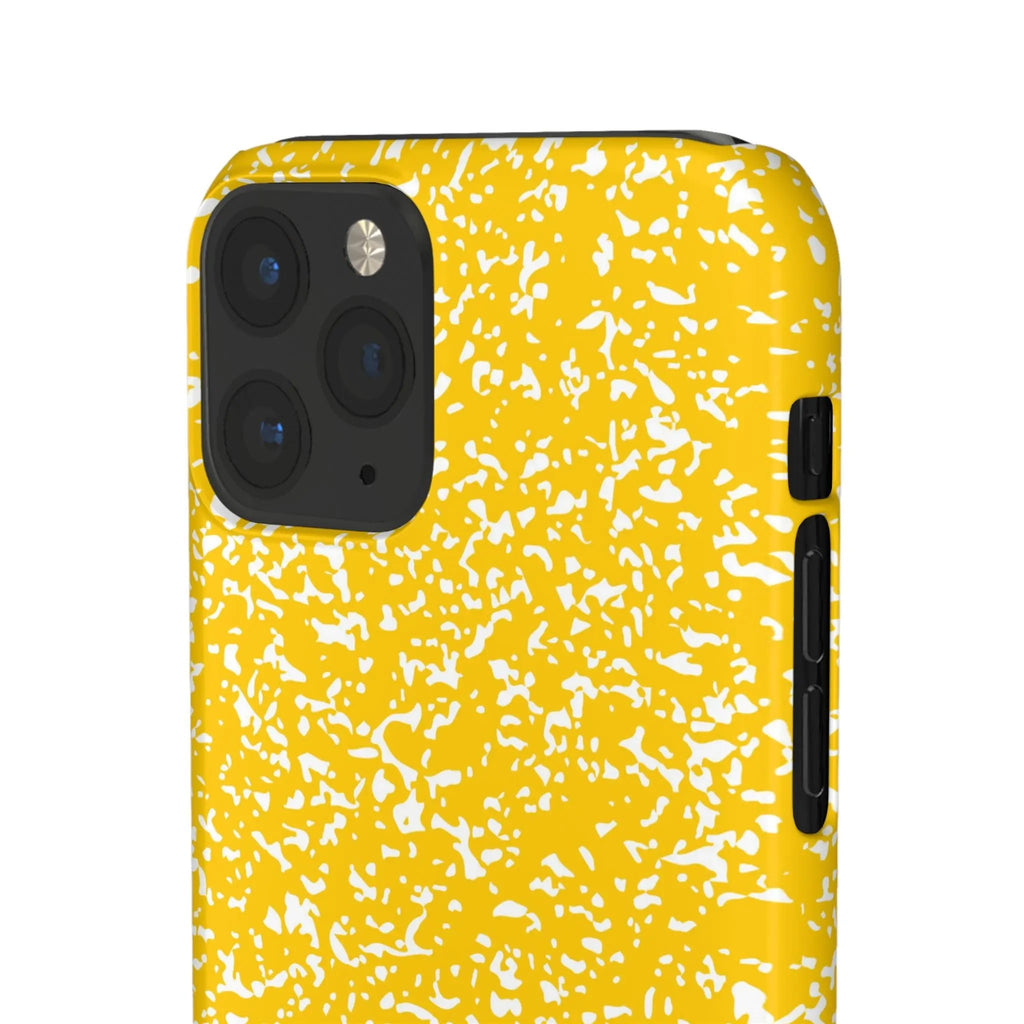 Like&Share Vibrant Yellow Snap Case - Fun & Stylish Phone Protection Printify