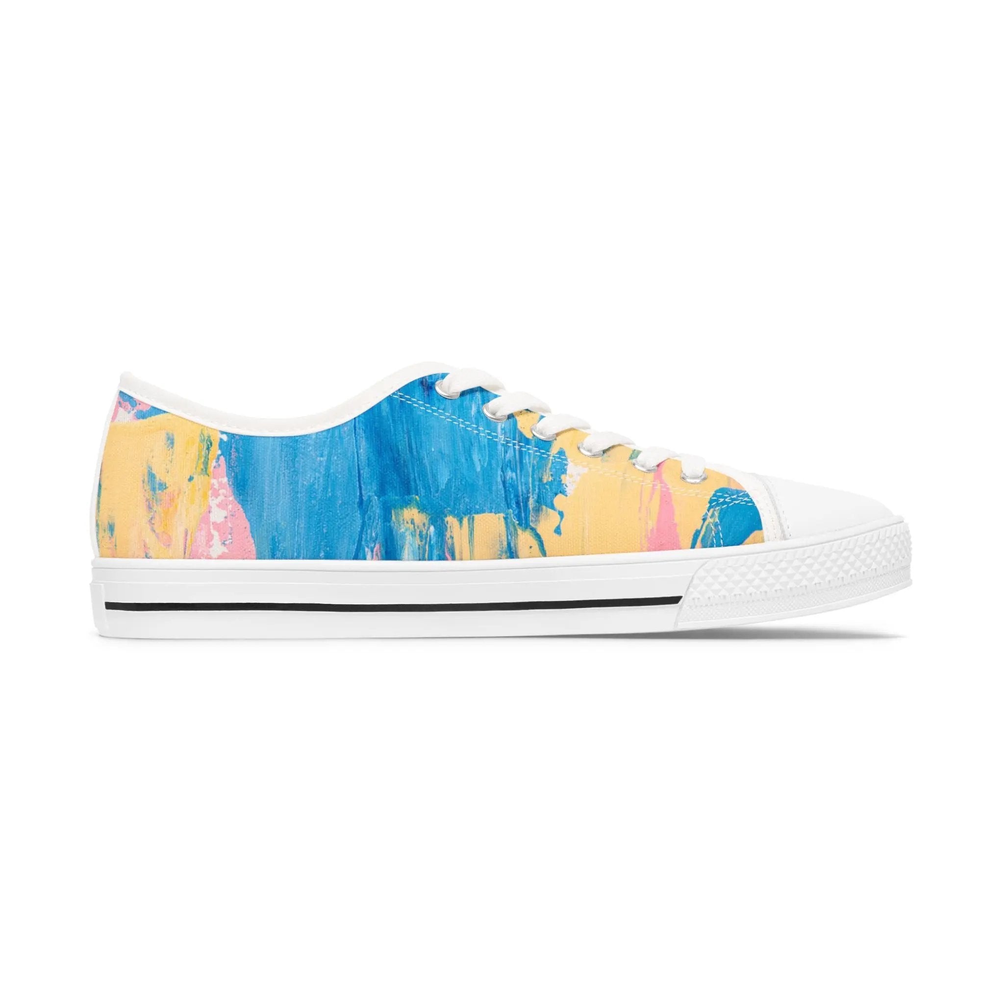 Colorful Art-Inspired Women's Low Top Sneakers Printify