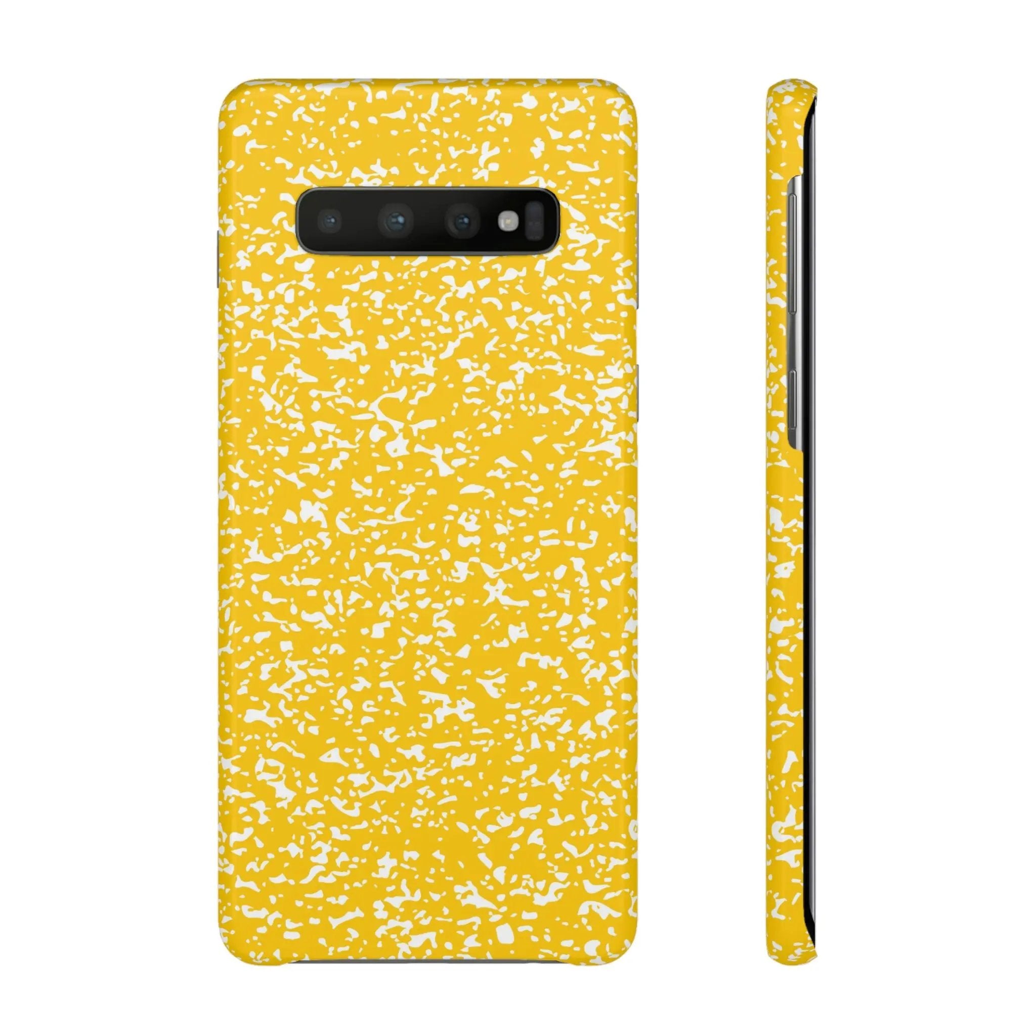 Like&Share Vibrant Yellow Snap Case - Fun & Stylish Phone Protection Printify