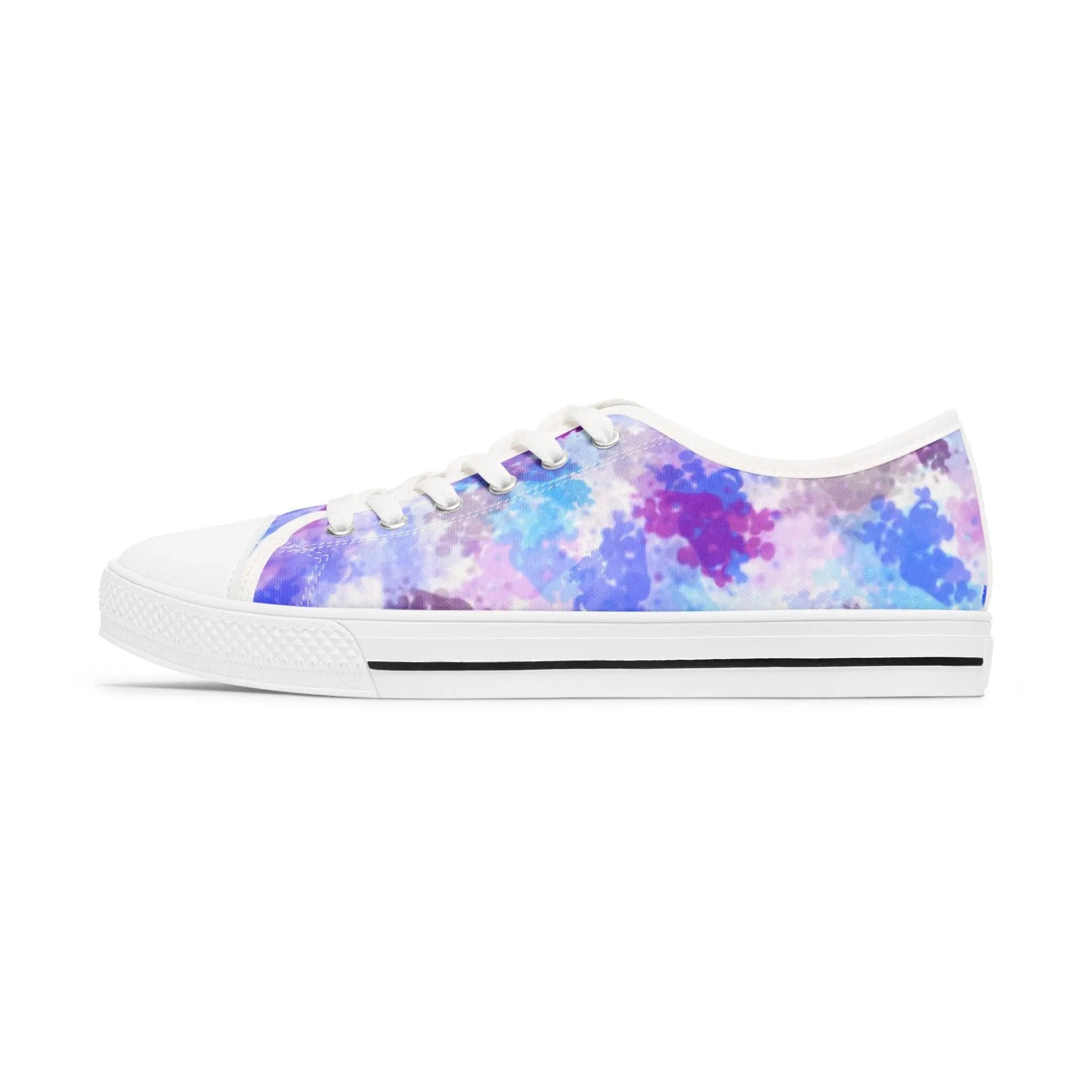 Vibrant Women's Low Top Sneakers - Colorful Abstract Design Printify