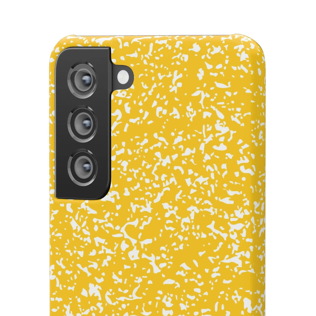 Like&Share Vibrant Yellow Snap Case - Fun & Stylish Phone Protection Printify
