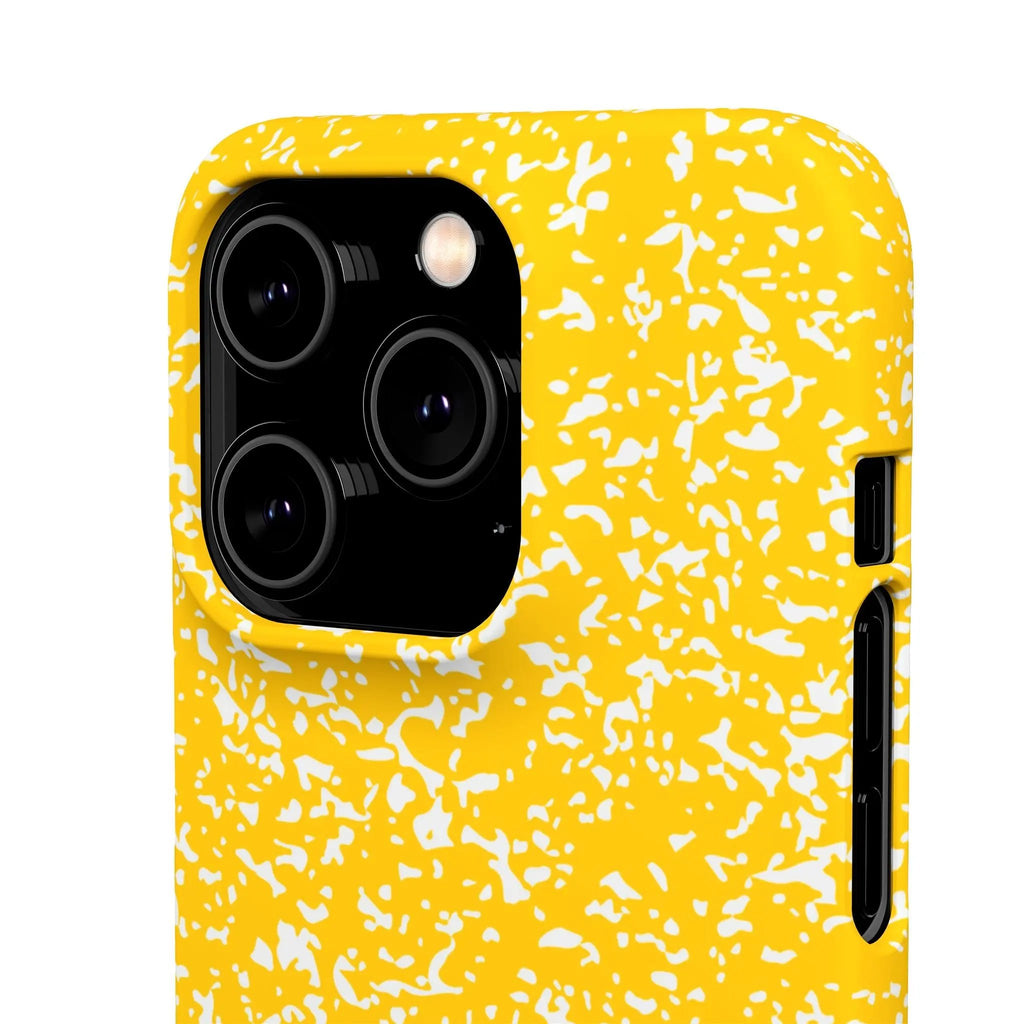 Like&Share Vibrant Yellow Snap Case - Fun & Stylish Phone Protection Printify